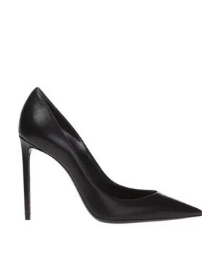 Saint Laurent Zoe 105 black calfskin pump size 39